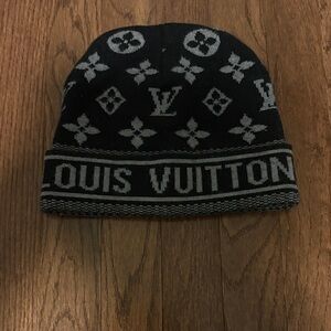 Louis Vuitton Monogram Black and Gray Hat